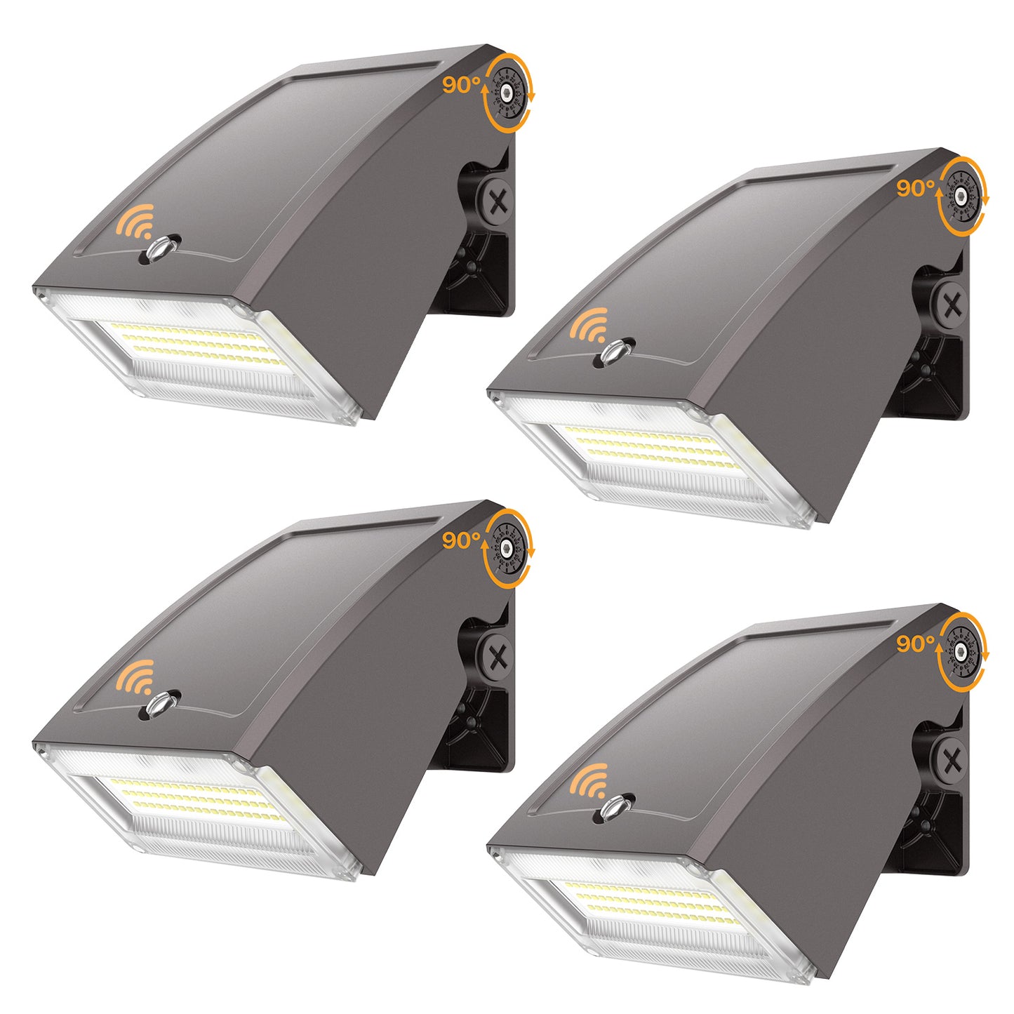 Demilare Adjustable LED Wall Pack Light, 6000LM,5000K,100LM/W
