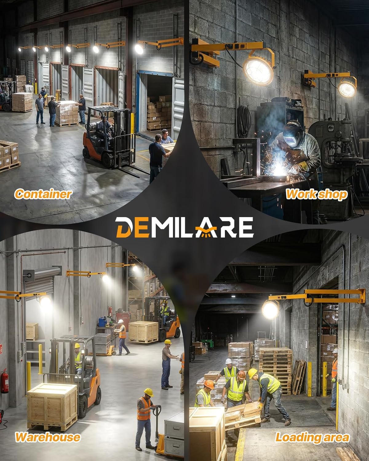DEMIARE LED Loading Dock Lights-DKL01 Series, 6600Lumens, 5000K, 110-277V