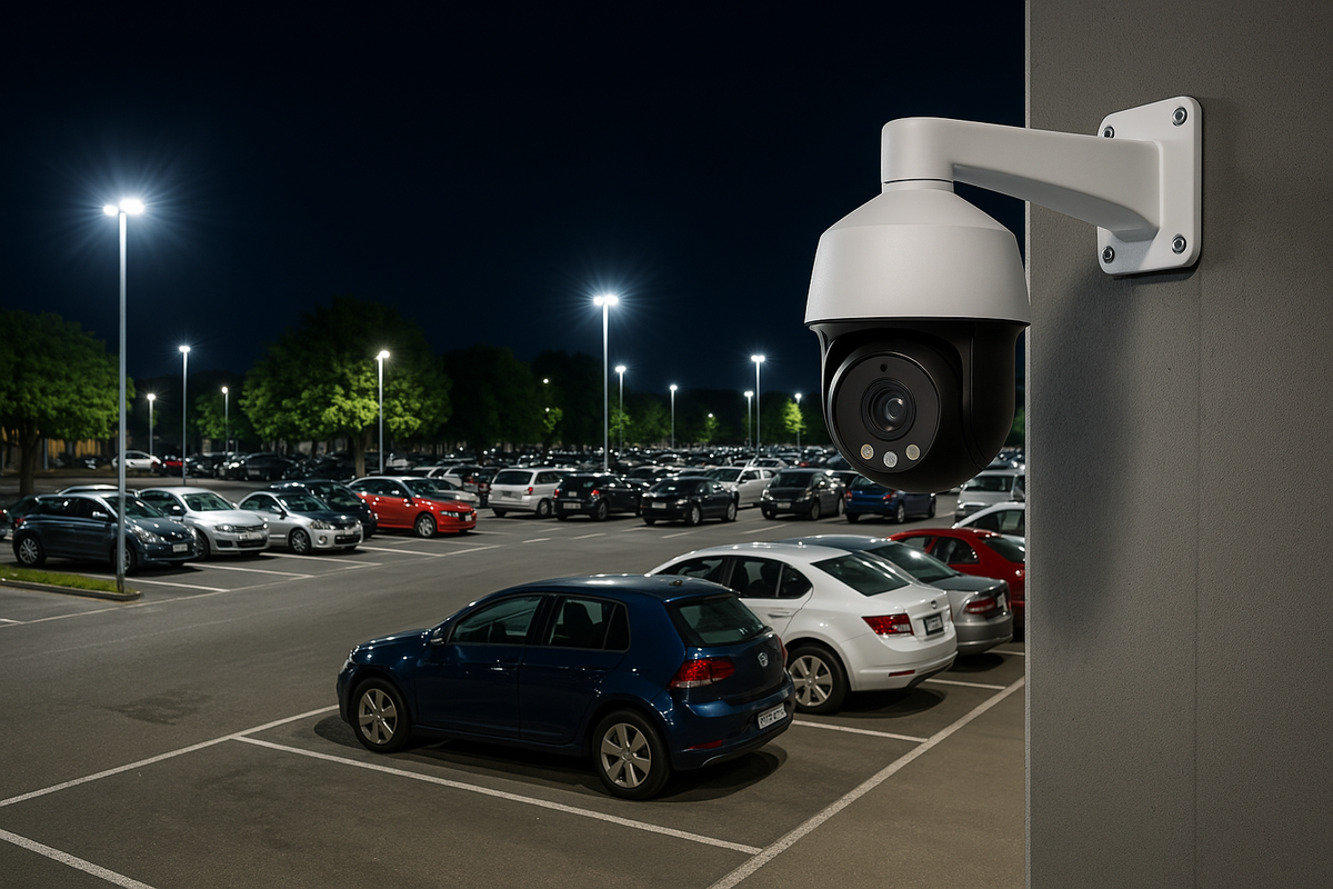 How Parking Lot Lighting Creates Security Camera Blind Spots