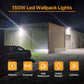 LED Wall Pack Light - 120w/150w，18000/22500lm，5000K, AC 100-277V, Glass Lens Dusk to Dawn