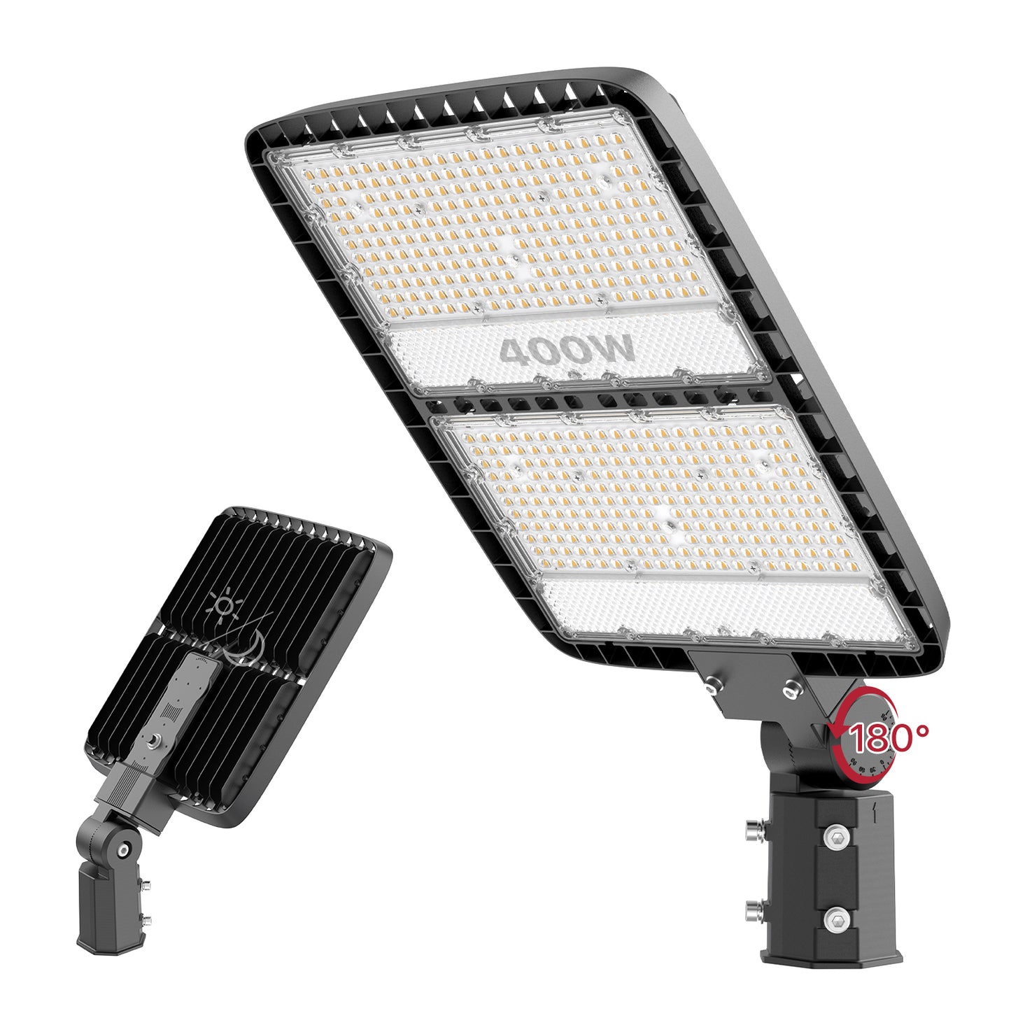 DEMIARE LED Parking Lot Lights - 18000/24000/36000/48000Lm,Photocell 110V/120V Slip Fitter Mount