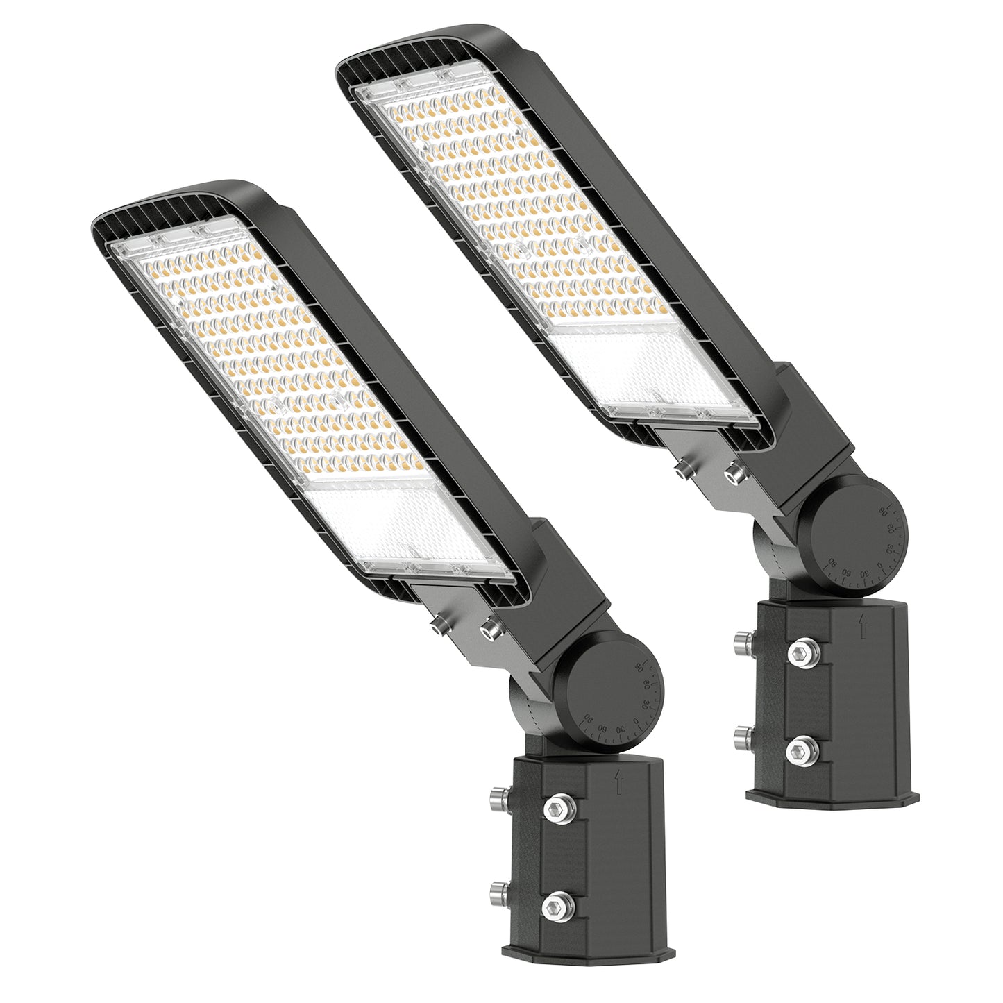 DEMIARE LED Parking Lot Lights - 18000/24000/36000/48000Lm,Photocell 110V/120V Slip Fitter Mount