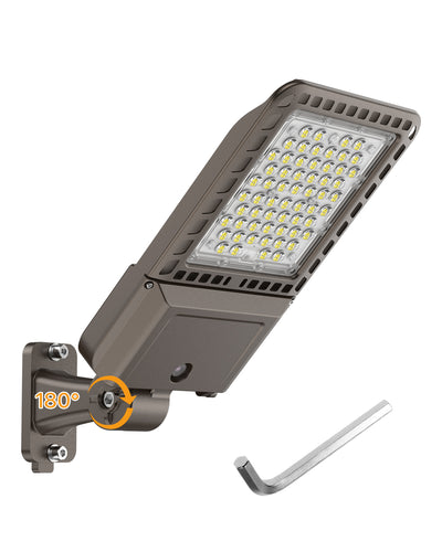 DEMIARE LED Parking Lot Lights - 150LM/W, 5000K, AC 100-277V, Dusk to Dawn