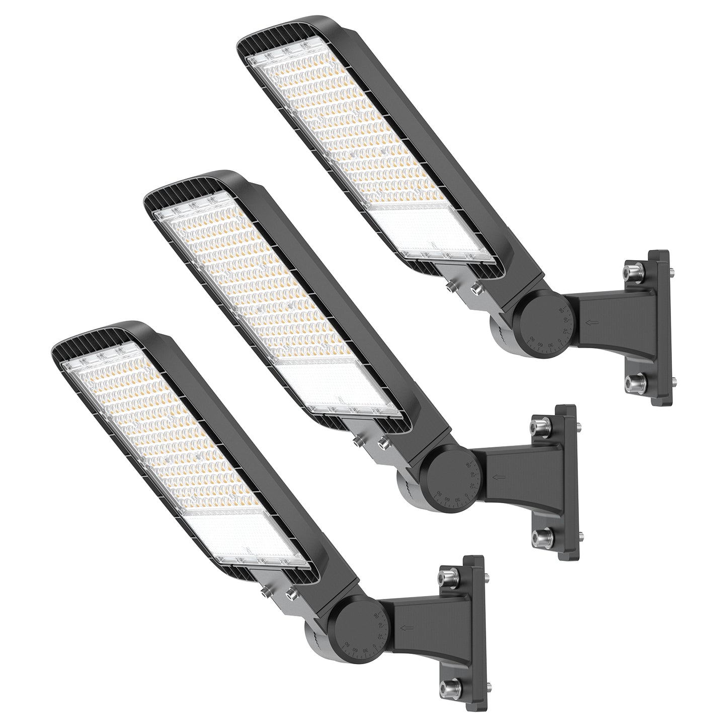 DEMIARE LED Parking Lot Lights - 150/200/400W,18000~48000Lm,Dusk to Dawn, Slip Fitter Mount