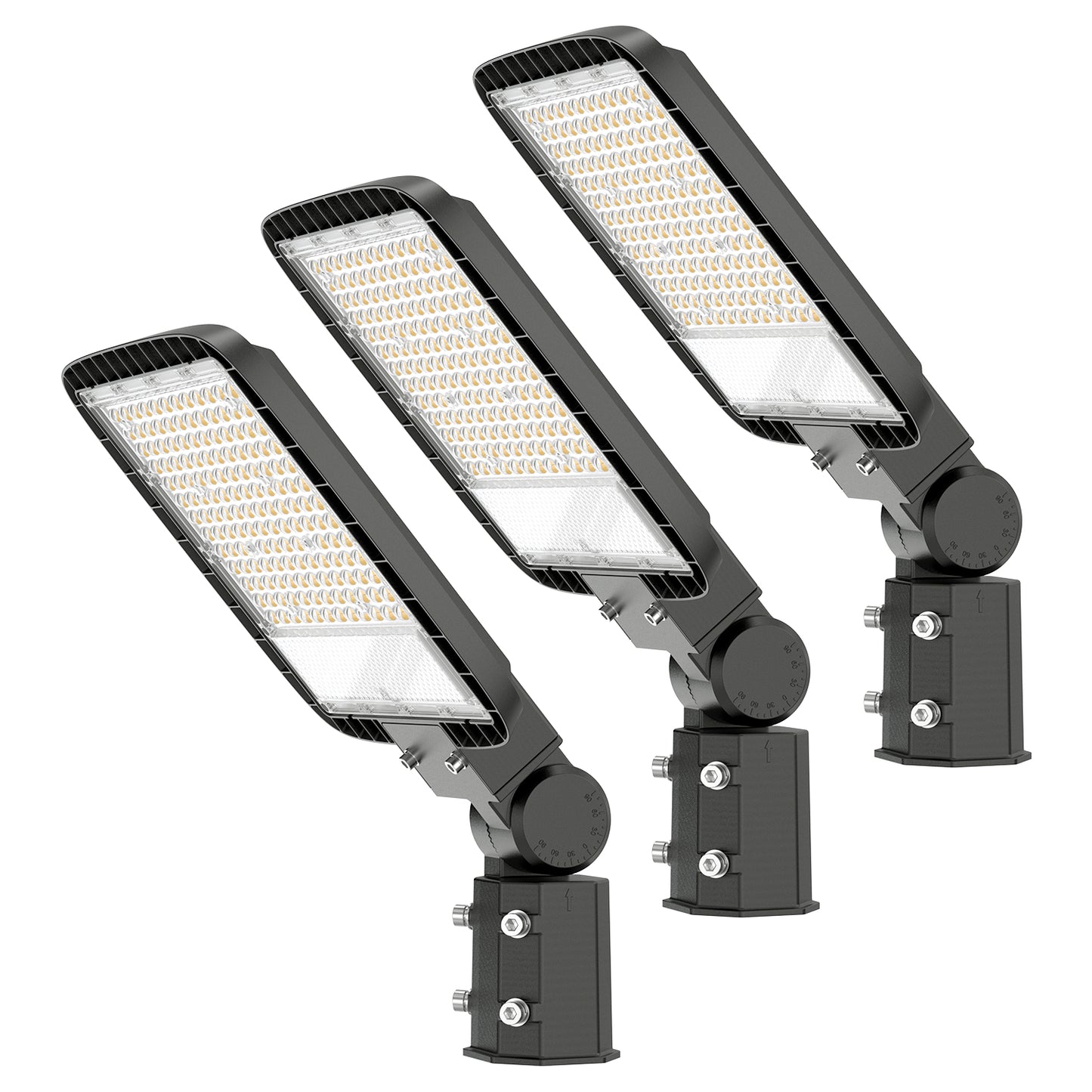 DEMIARE LED Parking Lot Lights - 18000/24000/36000/48000Lm,Photocell 110V/120V Slip Fitter Mount