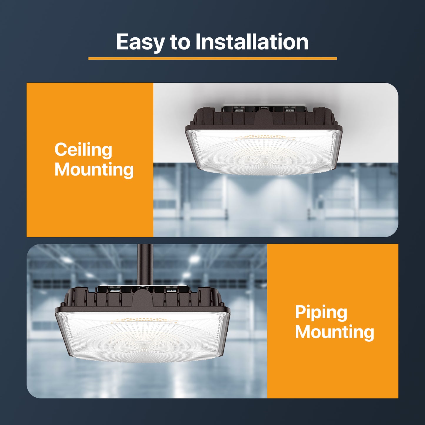 LED Canopy Light - 60/100W 3000/4000/5000K,AC 100-277V