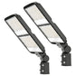 DEMIARE LED Parking Lot Lights - 18000/24000/36000/48000Lm,Photocell 110V/120V Slip Fitter Mount
