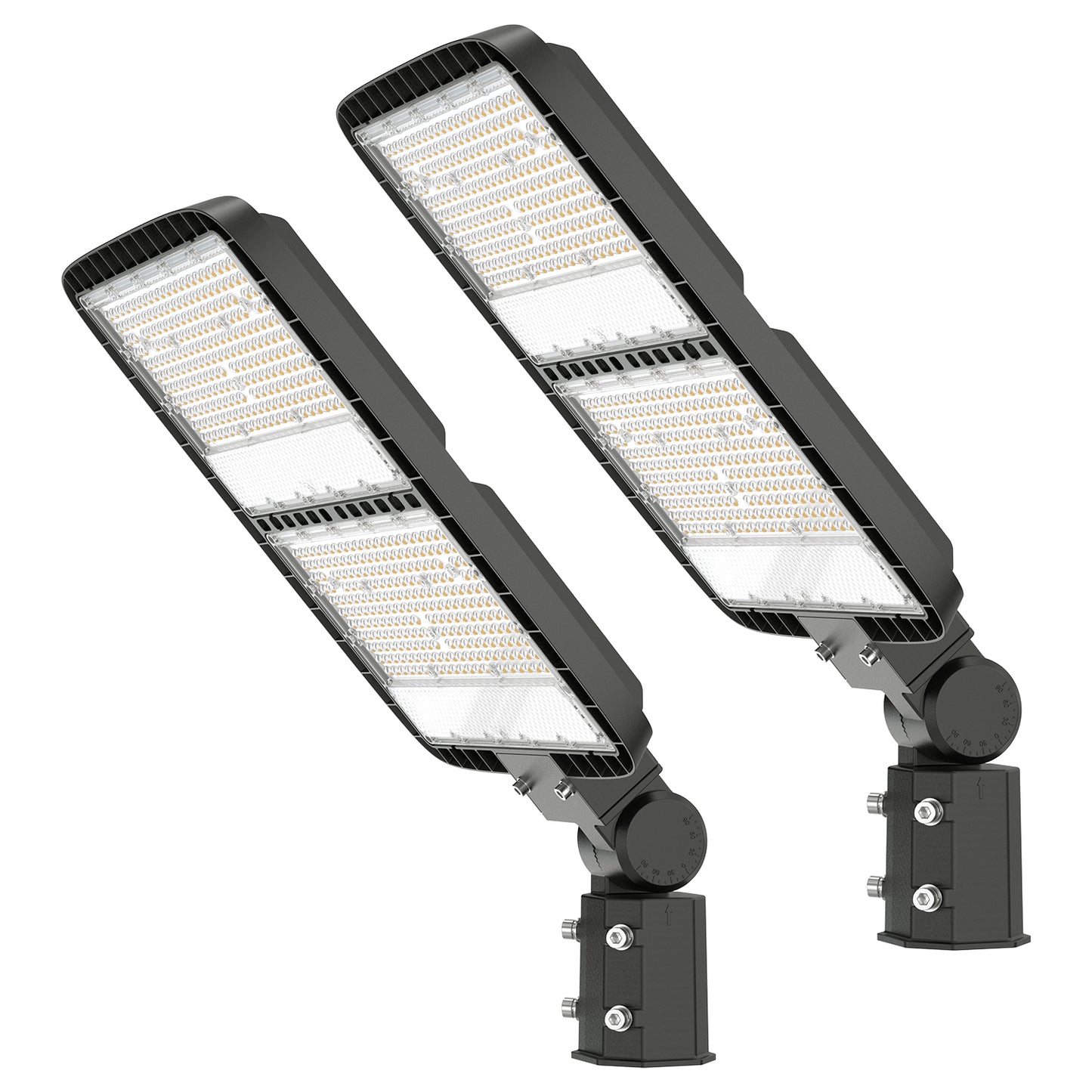 DEMIARE LED Parking Lot Lights - 18000/24000/36000/48000Lm,Photocell 110V/120V Slip Fitter Mount