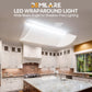Demilare 4FT LED Wraparound Light,40/50/60W,6600lumens, 5000K,Selectable Wattage,AC 120V