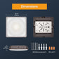 LED Canopy Light - 60/100W 3000/4000/5000K,AC 100-277V