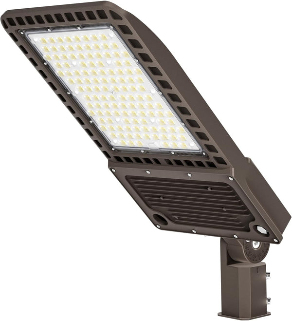 DEMILARE Parking Lot Light - COBRA, 400W, 60000lumens, 5000K, Slip Fitter Pole Mount, AC 100-277V
