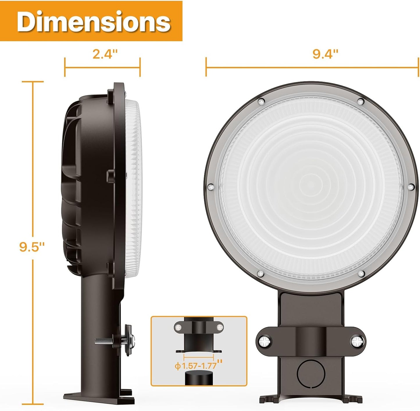 DEMILARE Barn Light 50W 100W 120W IP65 Dusk to Dawn