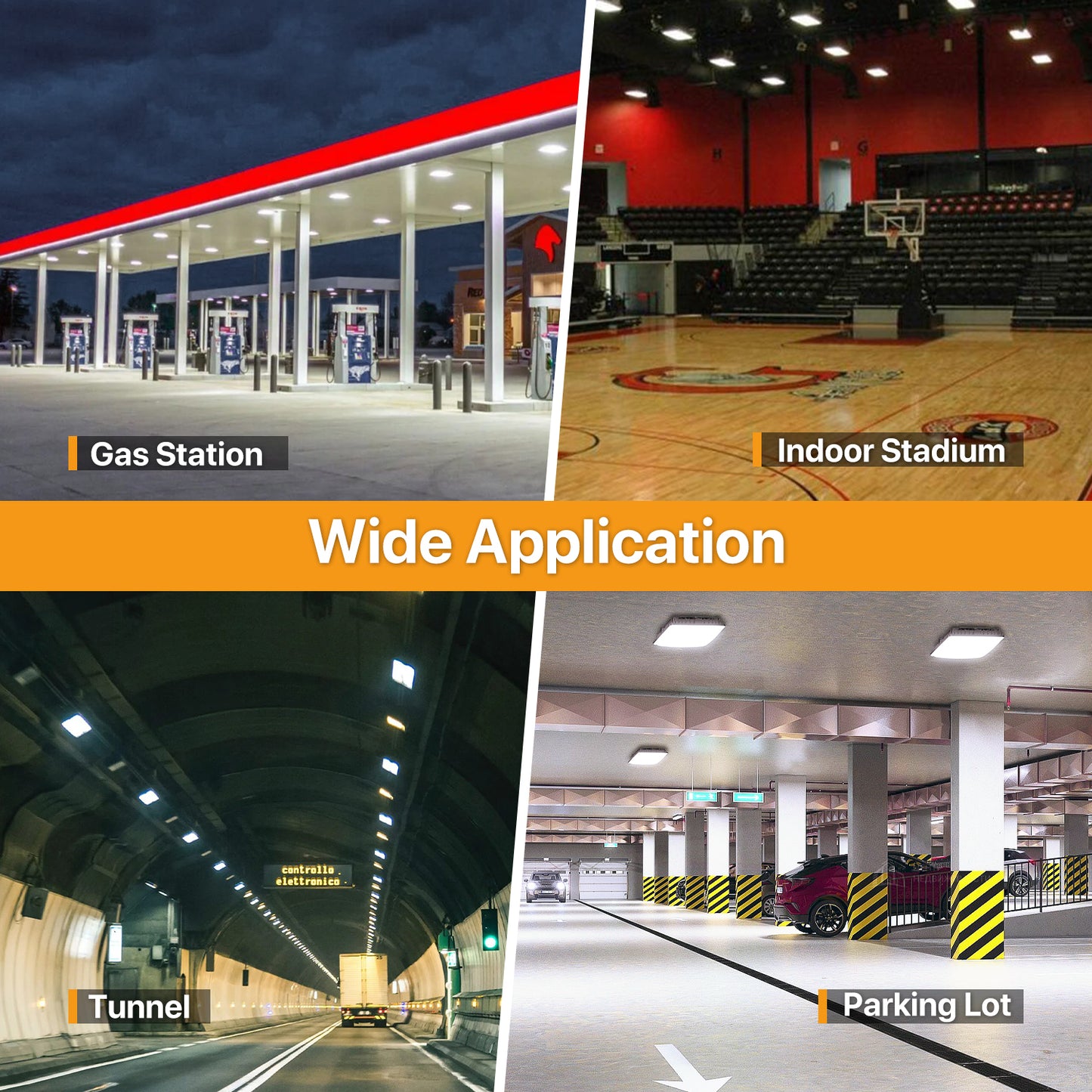 LED Canopy Light - 60/100W 3000/4000/5000K,AC 100-277V