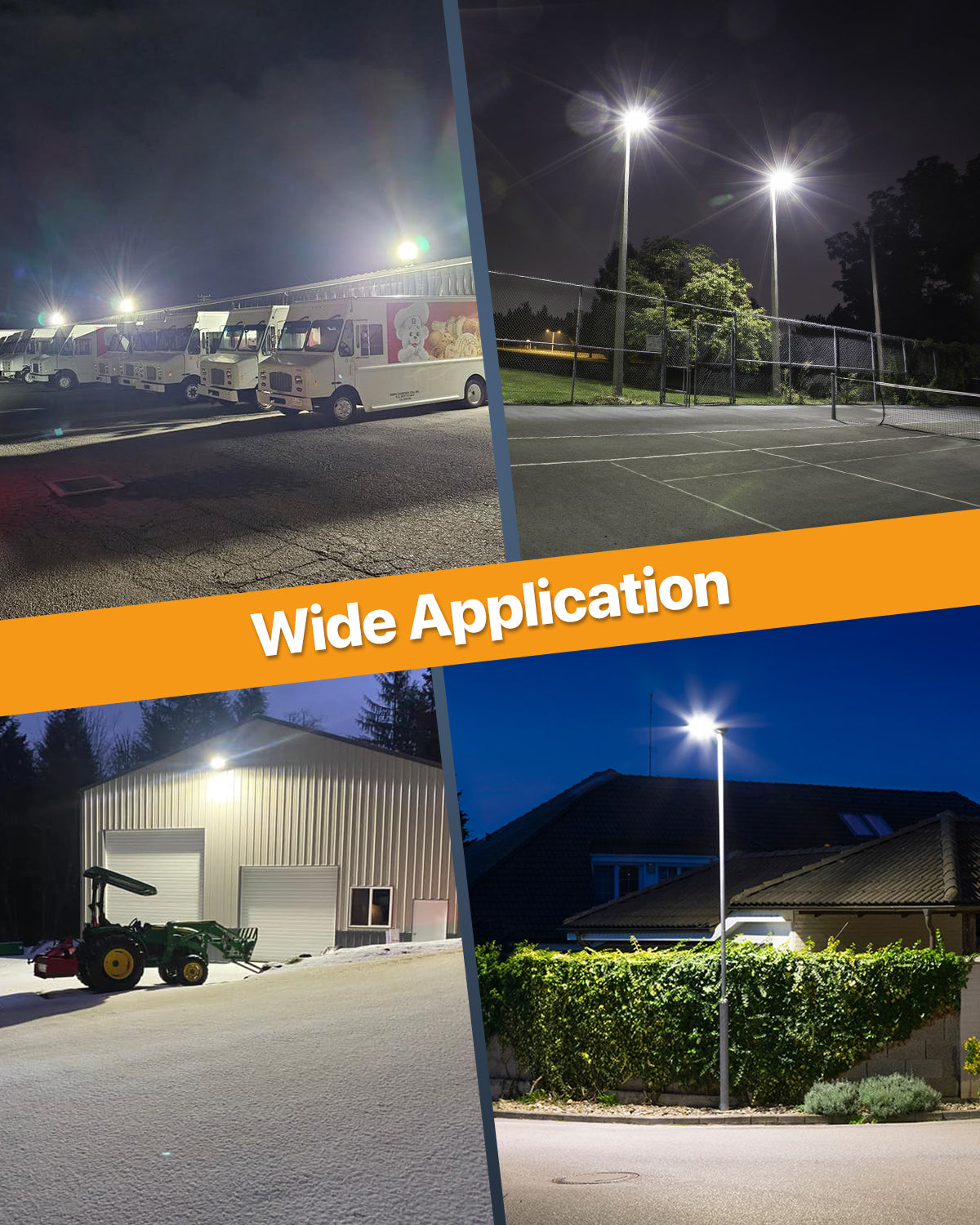 DEMIARE LED Parking Lot Lights - 150/200/300/400W, 5000K,  AC 100-277V,Dusk to Dawn
