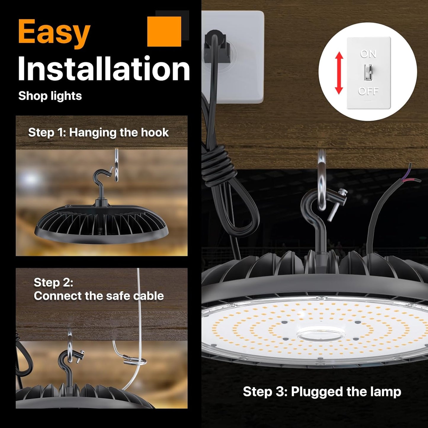 DEMILARE Dimmable Led High Bay Lights