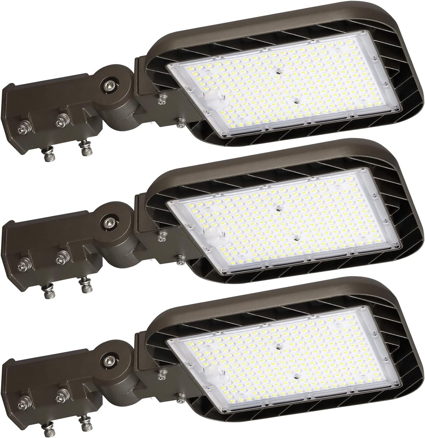 DEMILARE Parking Lot Lights, Slip Fitter Mount Pole Lights, Outdoor Light for Stadium, Barn, Road