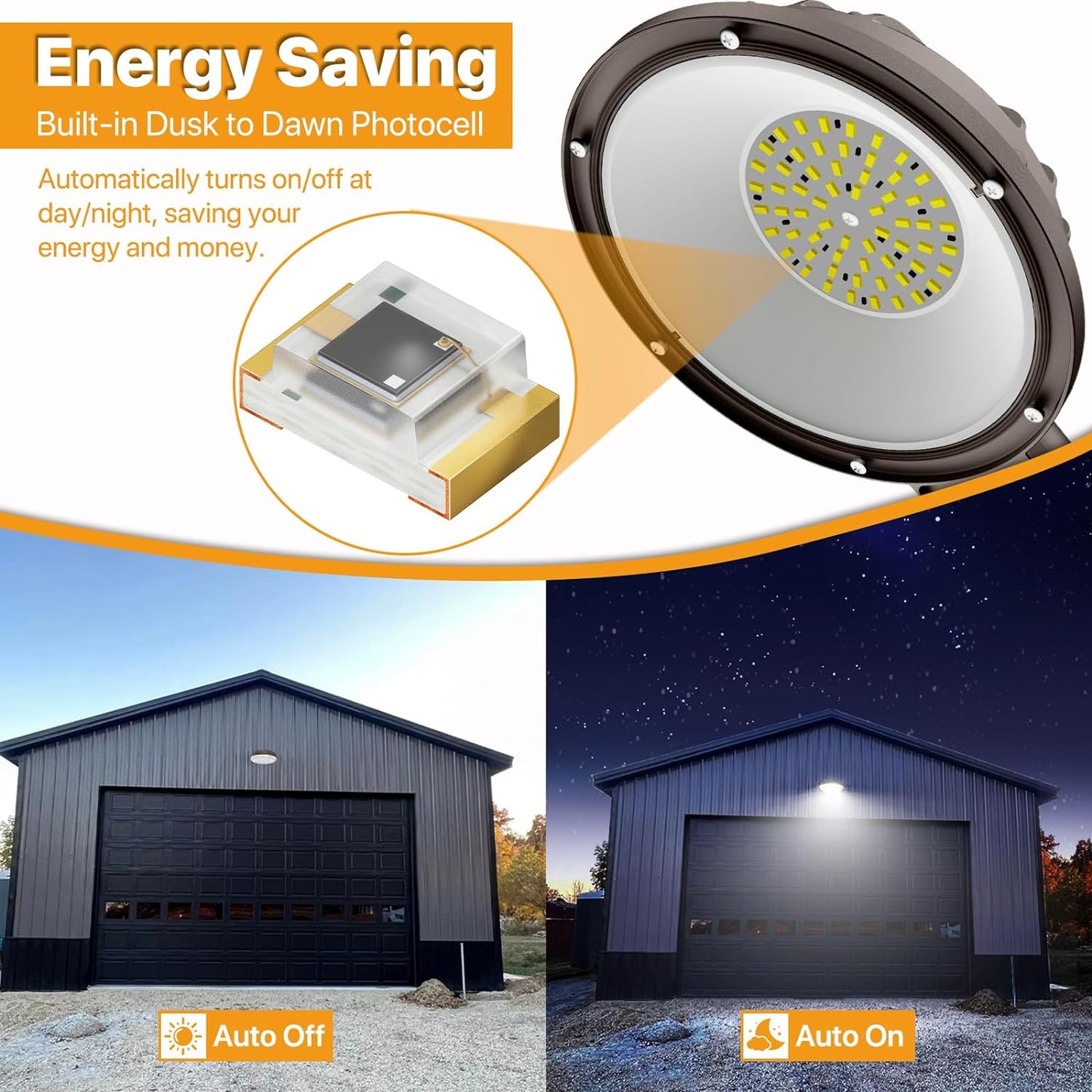 DEMILARE Barn Light 50W 100W 120W IP65 Dusk to Dawn