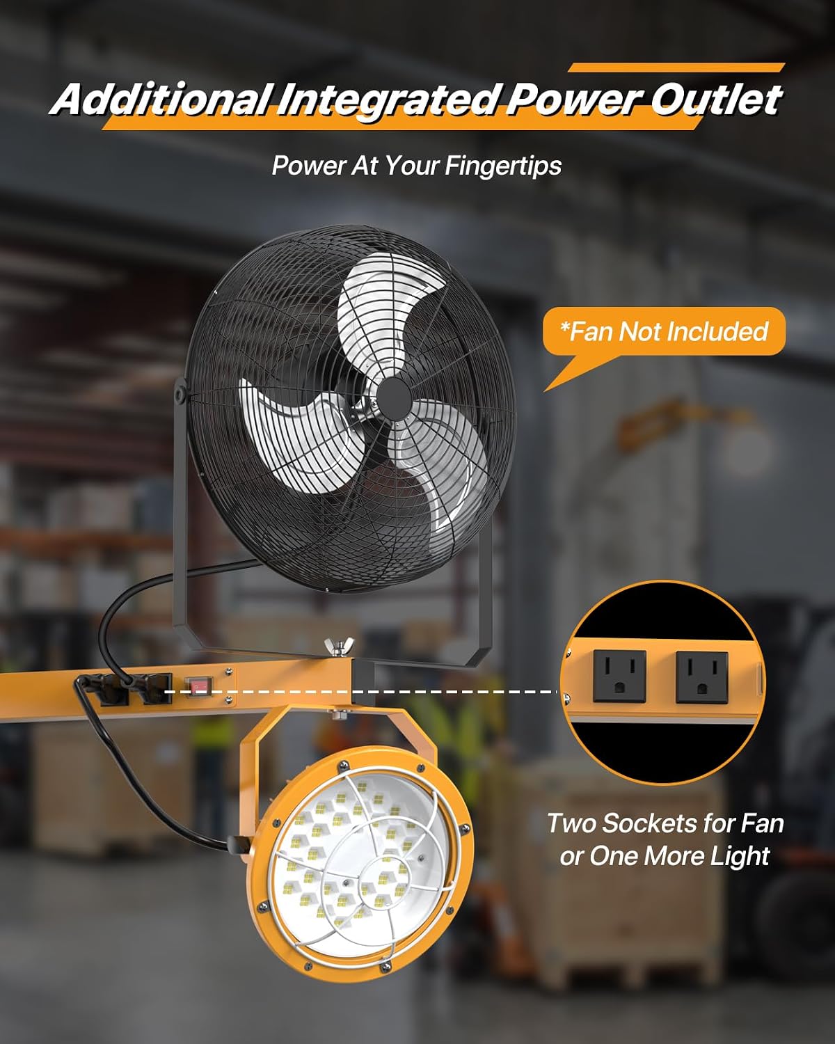 DEMIARE LED Loading Dock Lights-DKL01 Series, 6600Lumens, 5000K, 110-277V