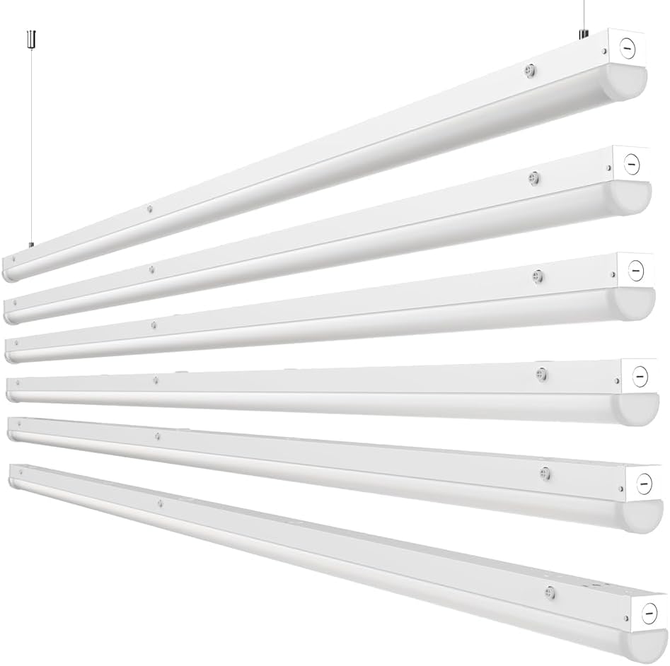DEMIARE LED Linear Strip Light, 8Ft, 10400Lumens, Selectable Wattage & CCT, AC 120-277V