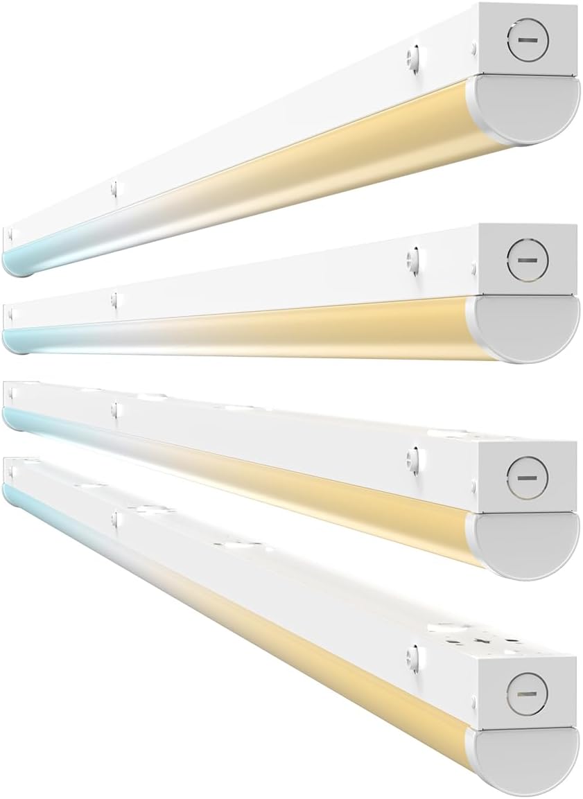DEMIARE LED Linear Strip Light, 4Ft, 5200Lumens, Selectable Wattage & CCT, AC 120-277V