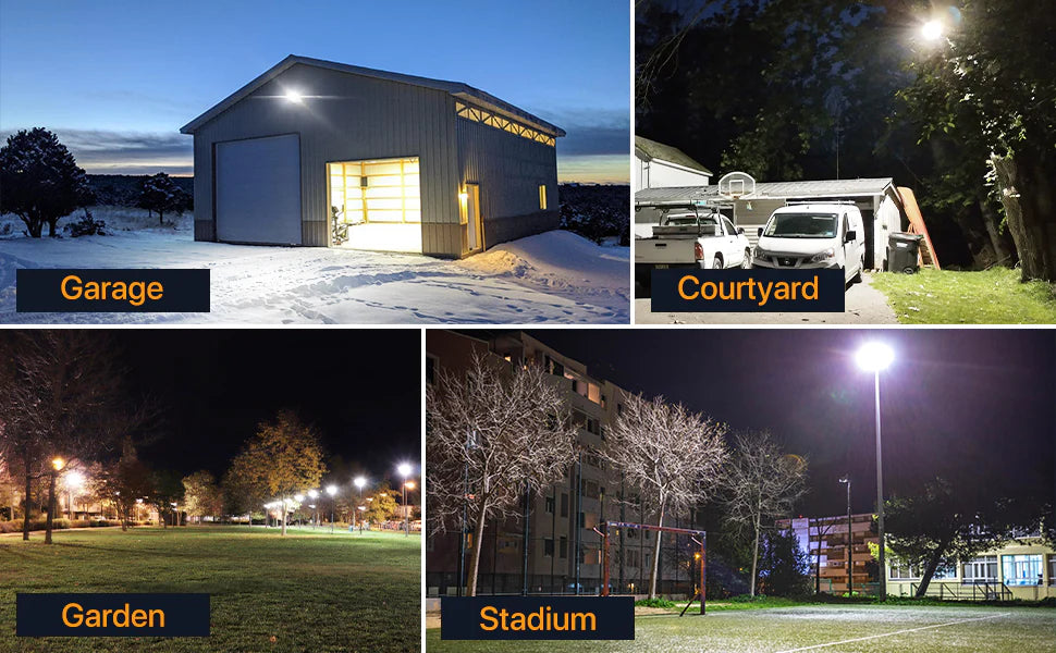 LED Parking Lot Light providing outdoor area illumination for commercial spaces