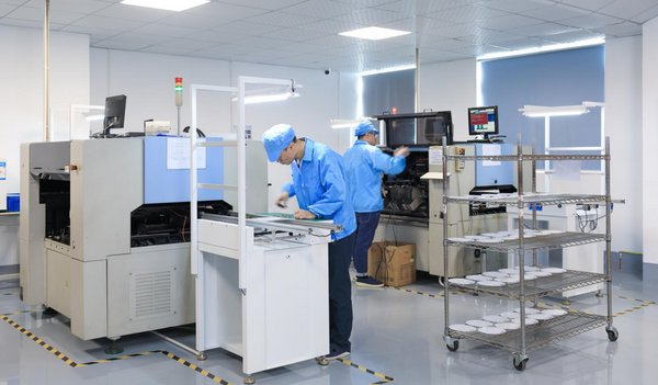 Demilare LED light manufacturing workshop with quality production processes