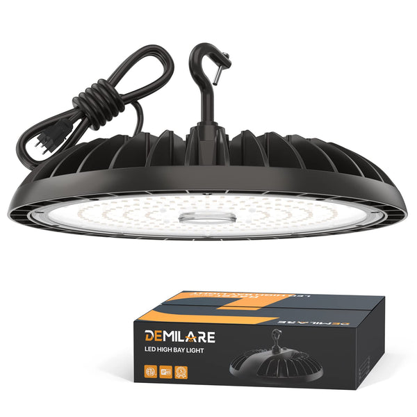 DEMILARE UFO LED High Bay Light - RAZER, 22500lumens, 5000K, 150W, AC 100-277V